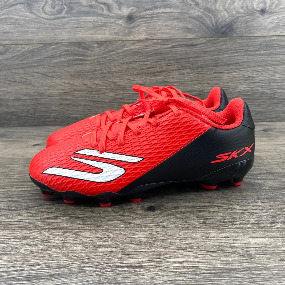 Skechers SKX Razor Soccer Cleats Youth Size 2 Red Black 252160L P.S.C. FG